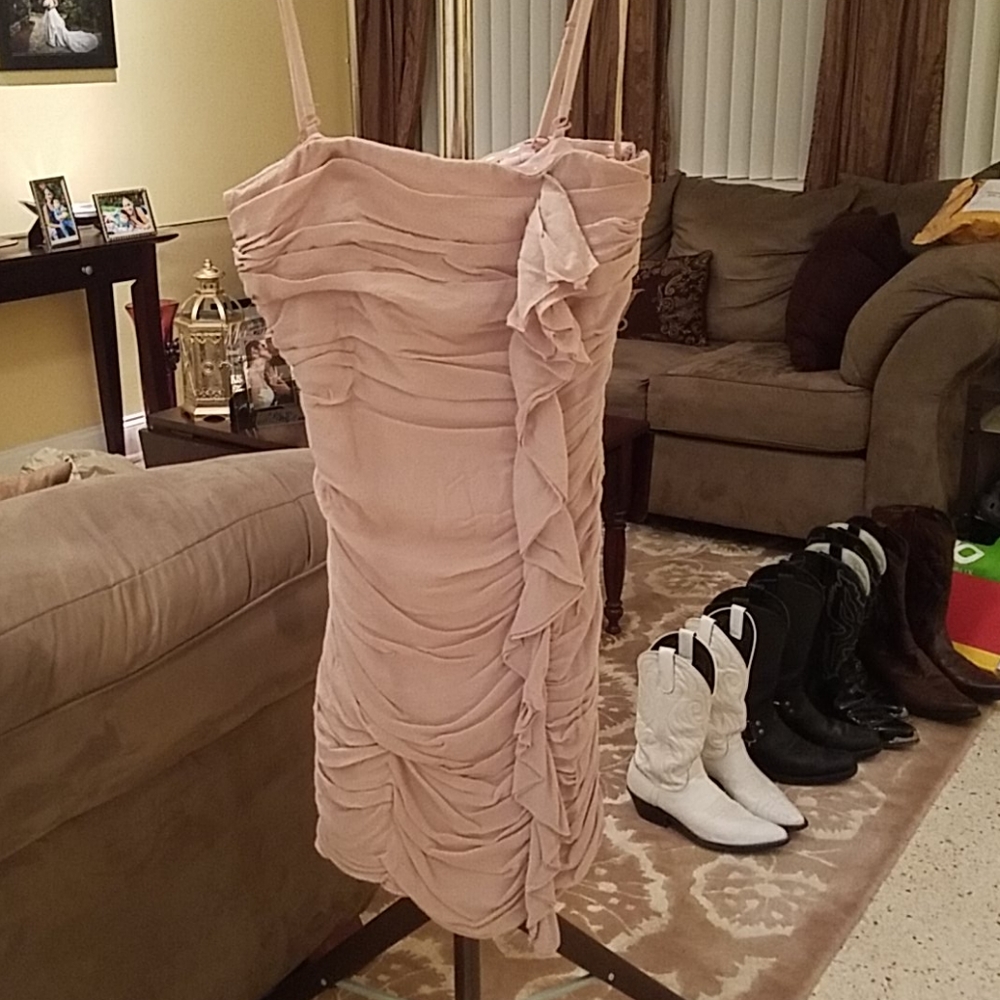 INC Silk Cocktail Dress, Rose Pink